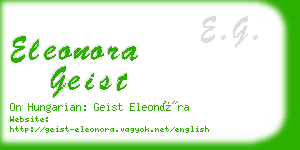 eleonora geist business card